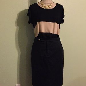 Forever21 T-shirt Black and Tan